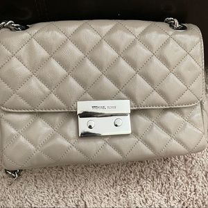 Micheal Kors quilted Patent Leather shoulder bag
